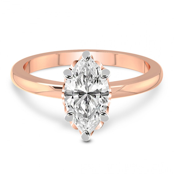 Malissa Solitaire Lab Diamond Ring front view
