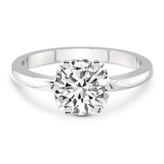 Malissa Solitaire Lab Diamond Ring front view