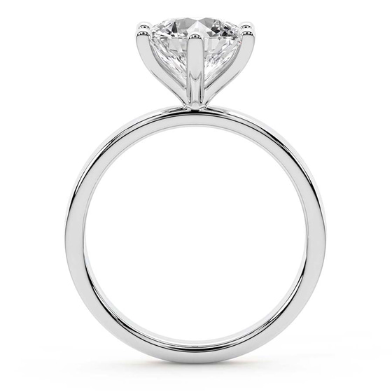 Six Prong Solitaire 2mm Lab Diamond Ring