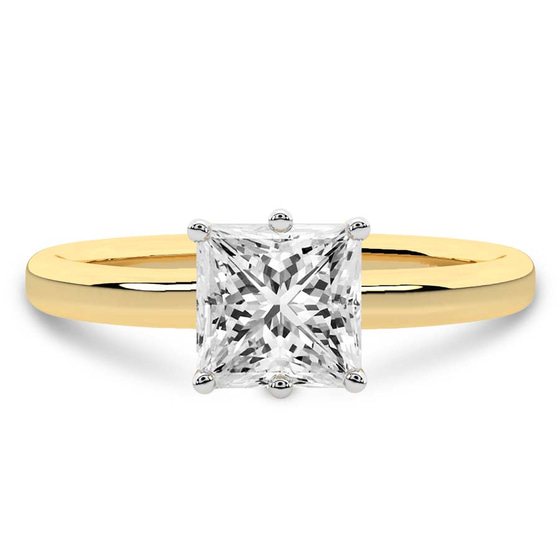 Six Prong Solitaire 2mm Lab Diamond Ring
