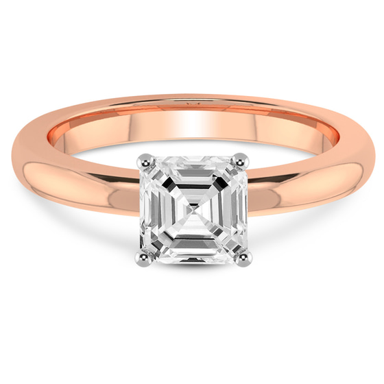 Quinn Solitaire Lab Diamond Ring front view