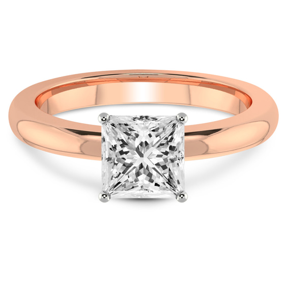 Quinn Solitaire Lab Diamond Ring front view