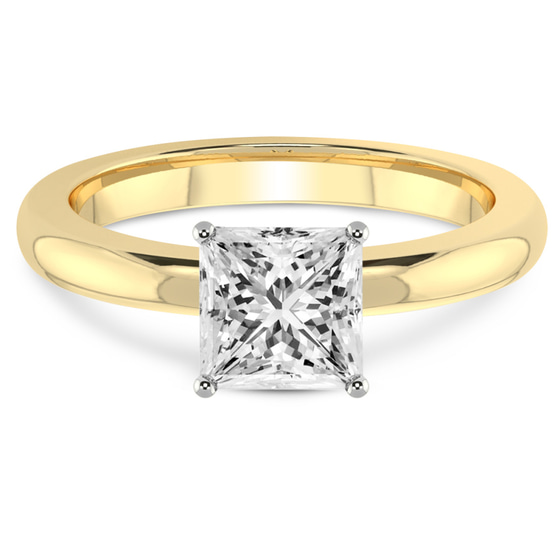 Quinn Solitaire Lab Diamond Ring front view