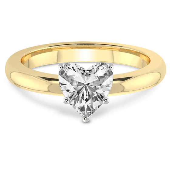 Quinn Solitaire Lab Diamond Ring front view