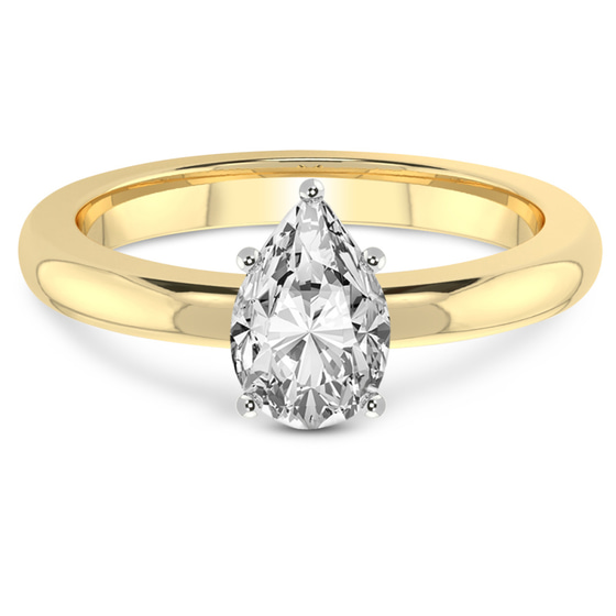 Quinn Solitaire Lab Diamond Ring front view
