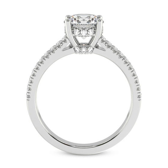 Tosca Secret Halo Double Band Lab Diamond Ring