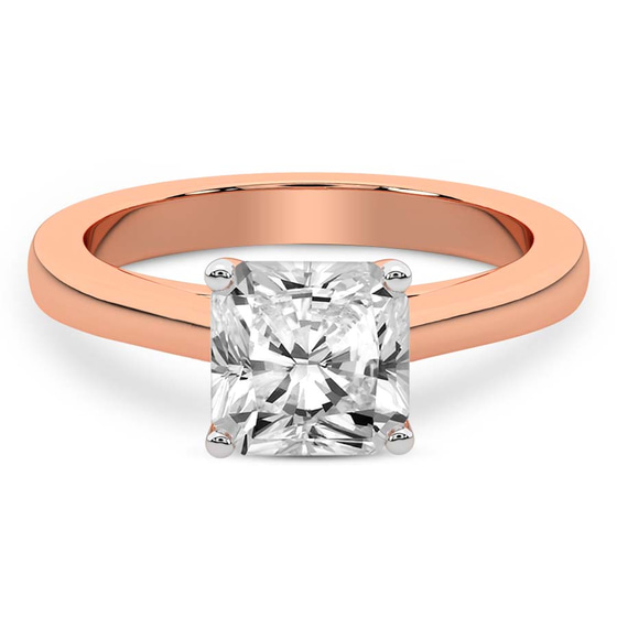 Nina Dobrev Solitaire 2mm Lab Diamond Ring front view