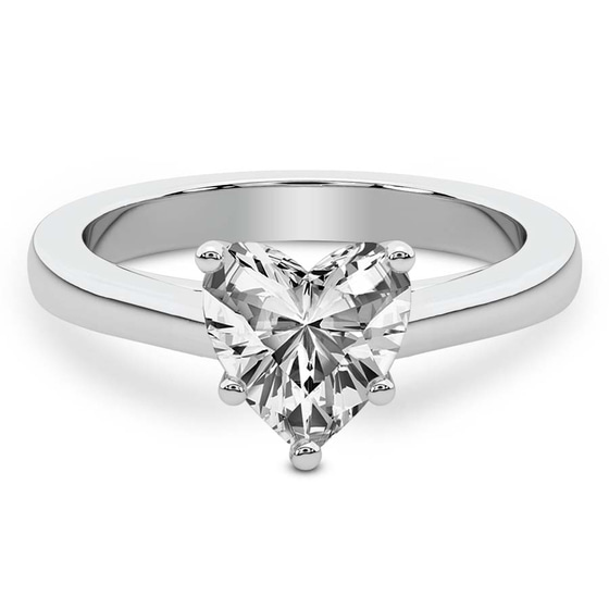 Teagan Solitaire 2mm Lab Diamond Ring front view
