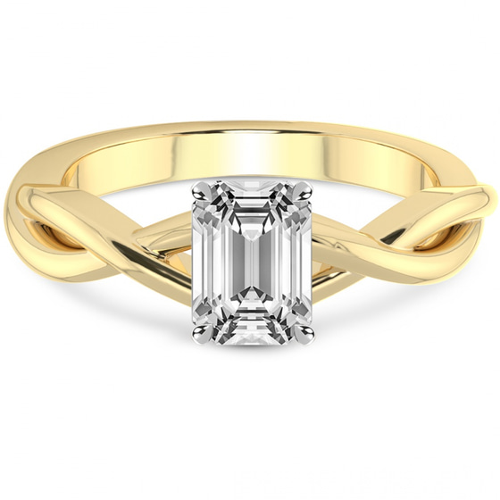 Evermore Solitaire Lab Diamond Ring front view