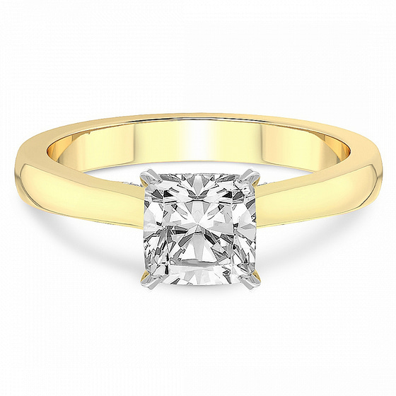 Elsa Hidden Accents Solitaire Lab Diamond Ring
