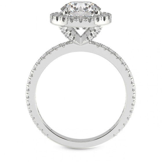 Klarissa Halo Lab Diamond Eternity Ring