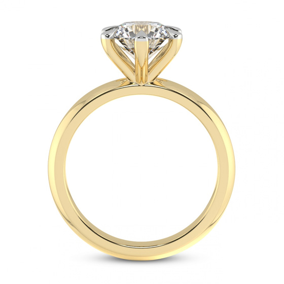 Alora Six Prong Solitaire Lab Diamond Ring