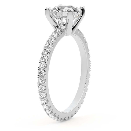 Claire Full Eternity Lab Diamond Ring top view