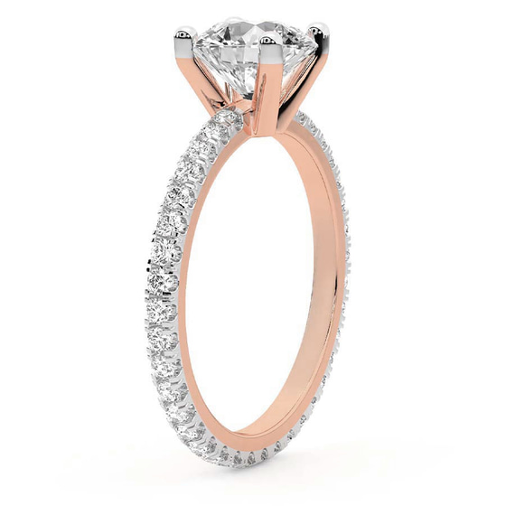 Claire Full Eternity Lab Diamond Ring top view