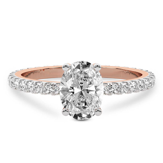 Claire Full Eternity Lab Diamond Ring front view