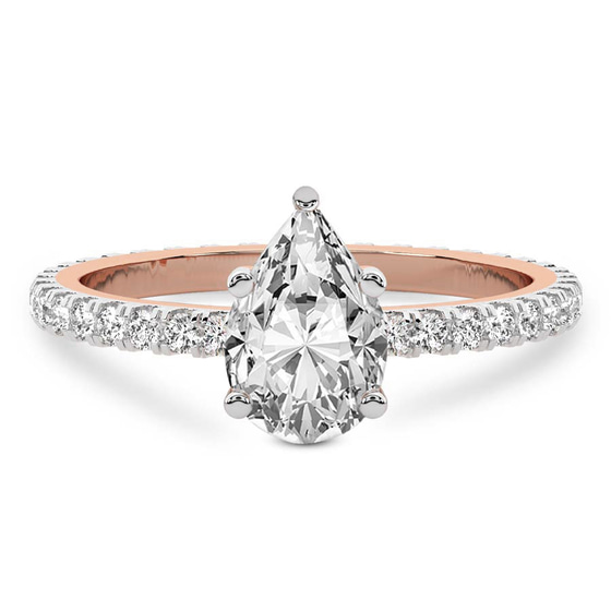 Claire Full Eternity Lab Diamond Ring front view
