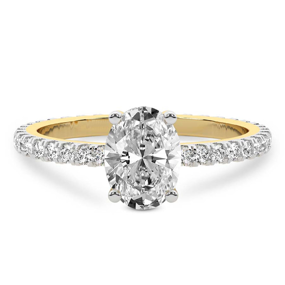 Claire Full Eternity Lab Diamond Ring front view