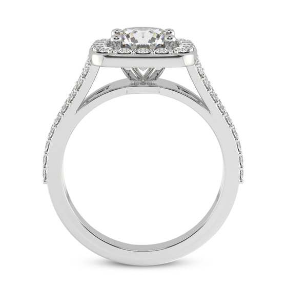 Rosalind Split Shank Halo Lab Diamond Ring