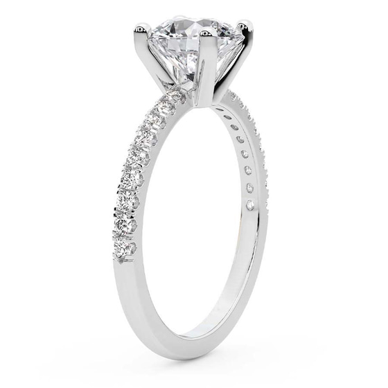 Venetia Half Eternity Lab Diamond Ring top view