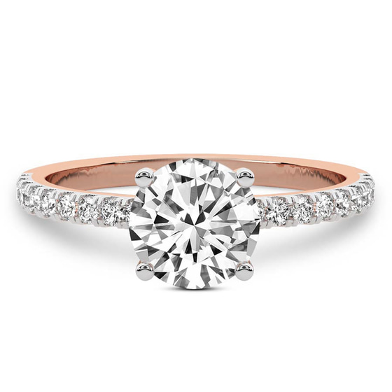 Venetia Half Eternity Lab Diamond Ring front view