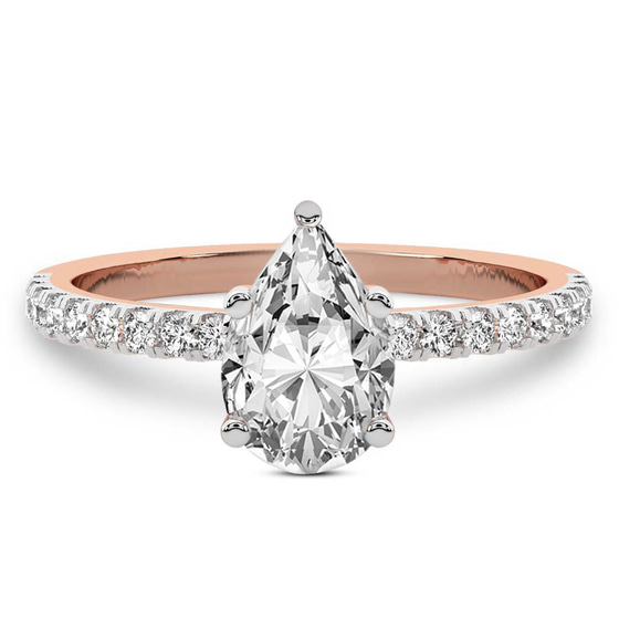 Venetia Half Eternity Lab Diamond Ring front view