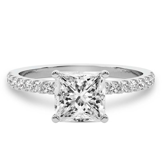 Venetia Half Eternity Lab Diamond Ring front view