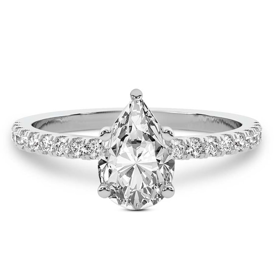 Venetia Half Eternity Lab Diamond Ring front view