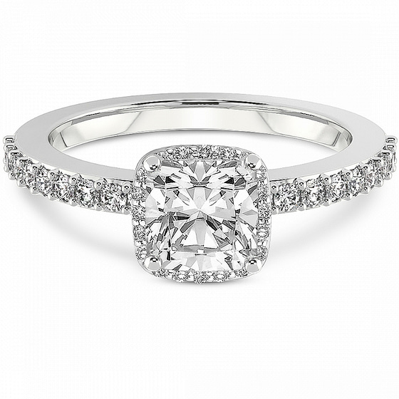 Lumina Halo Lab Diamond Eternity Ring