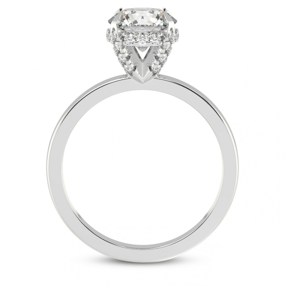 Lyla Hidden Accents Solitaire Lab Diamond Ring