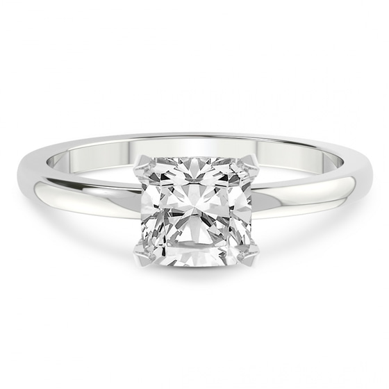Lyla Hidden Accents Solitaire Lab Diamond Ring front view