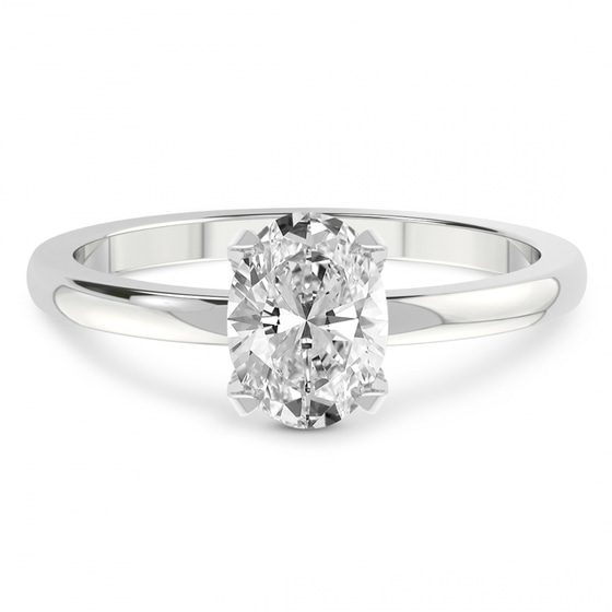 Lyla Hidden Accents Solitaire Lab Diamond Ring