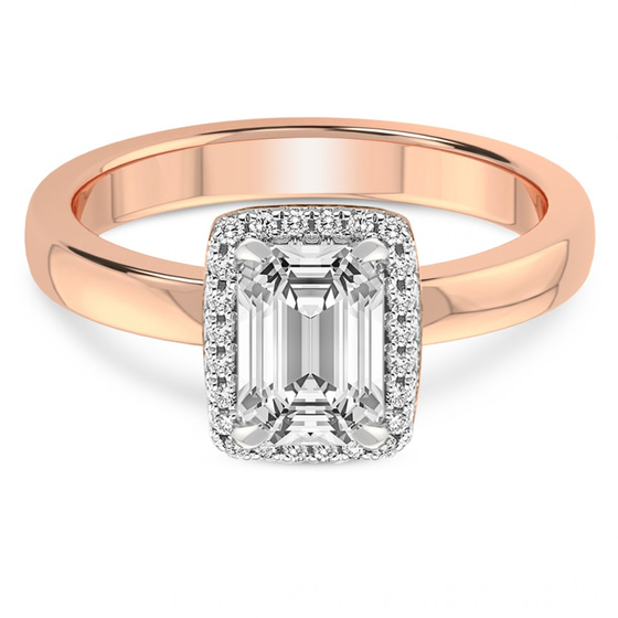 Anna Hidden Accents Halo Lab Diamond Ring