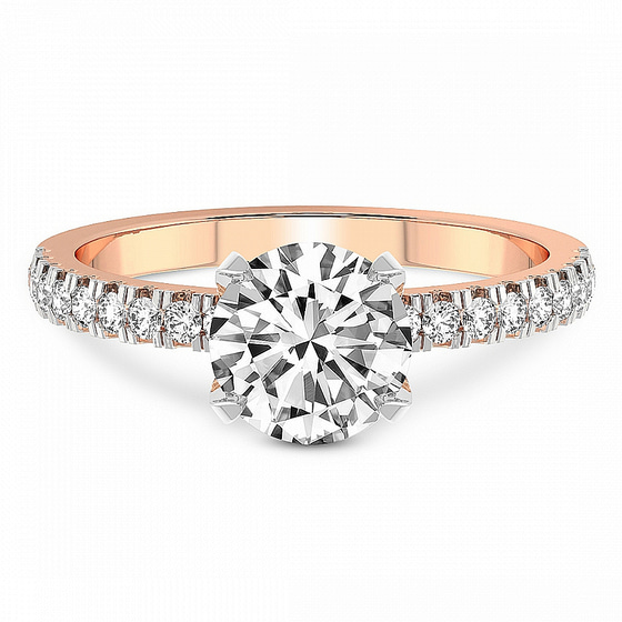 Serena Eternity Lab Diamond Ring front view