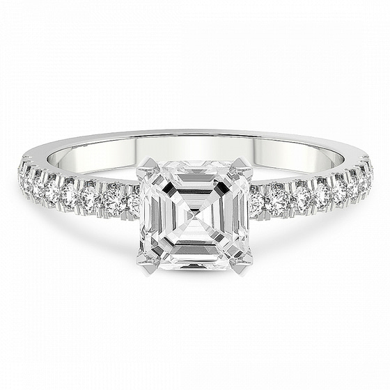 Serena Eternity Lab Diamond Ring front view