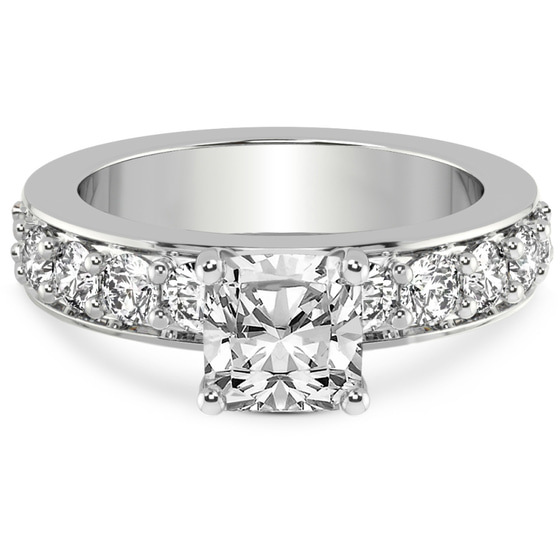Alfreda Half Eternity Lab Diamond Ring front view