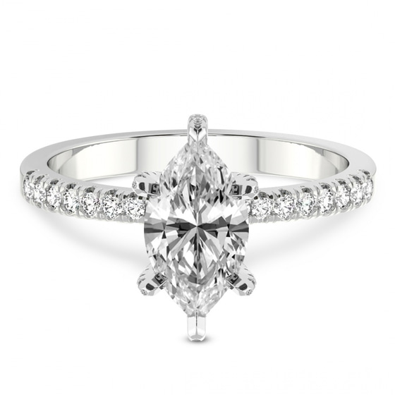 Sara Tapered Eternity Lab Diamond Ring