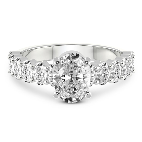 Danica Side Oval Lab Diamond Eternity Ring