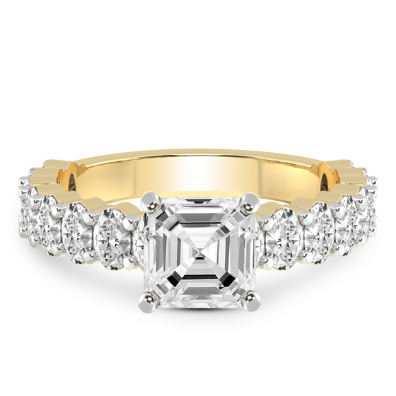 Lillian Side Oval Lab Diamond Eternity Ring front view