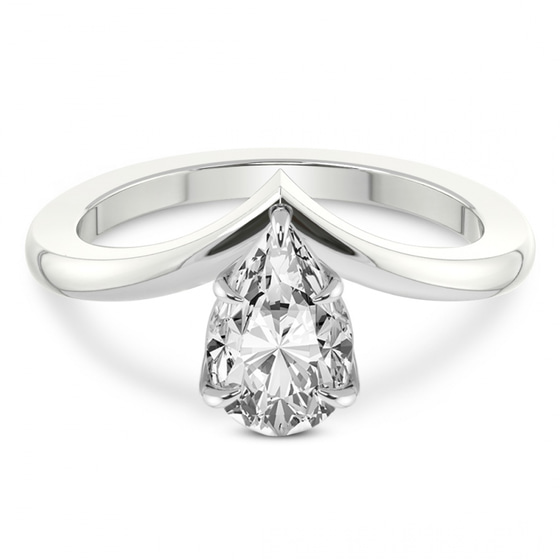 Janes Chevron Lab Diamond Ring