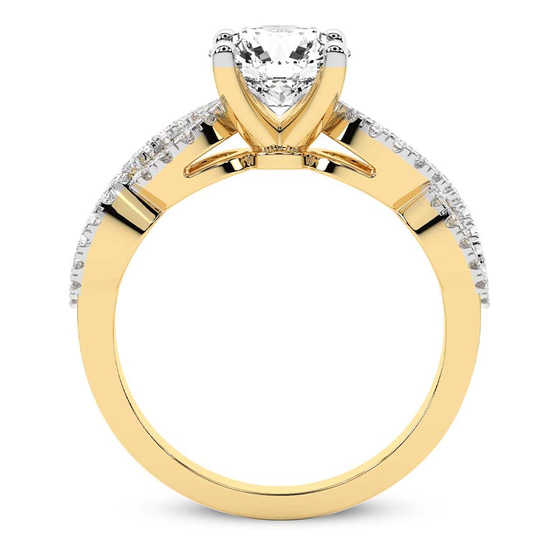 Lorene Twisted Shank Lab Diamond Ring