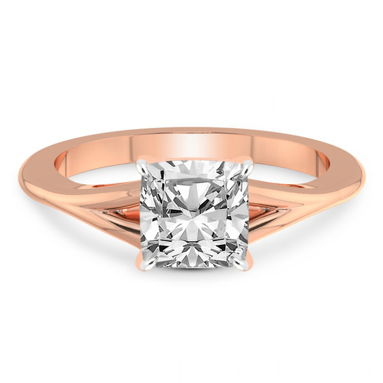 Cynthia Split Shank Lab Diamond Ring