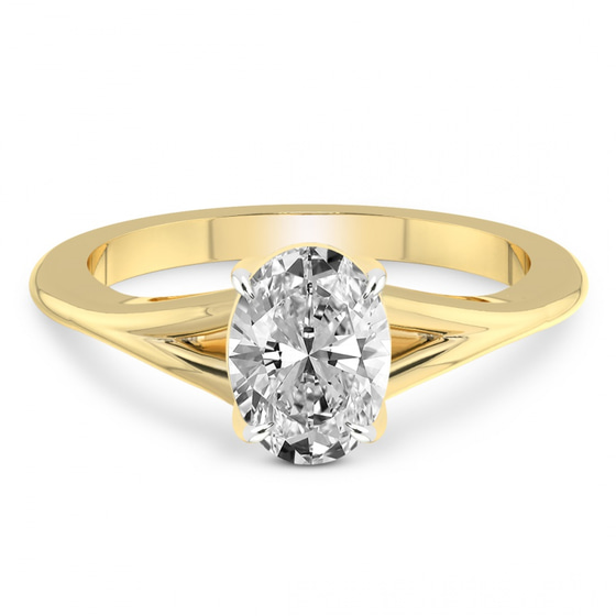Cynthia Split Shank Lab Diamond Ring