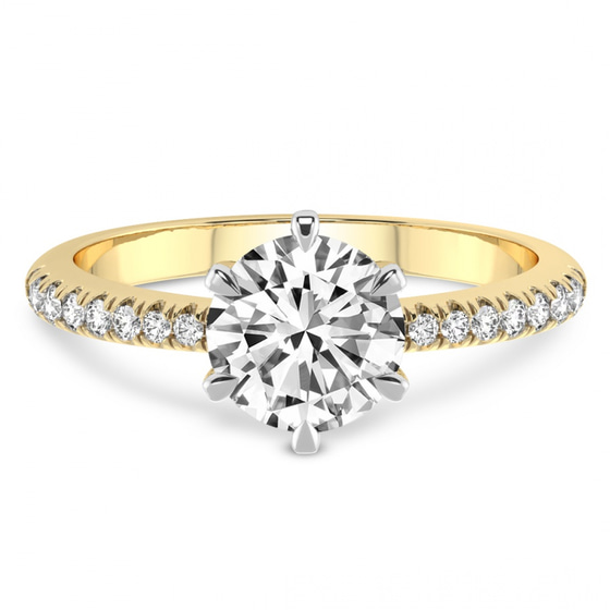 Etienne Secret Halo Lab Diamond Ring