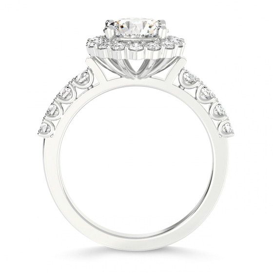 Vionna Round Halo Lab Diamond Ring