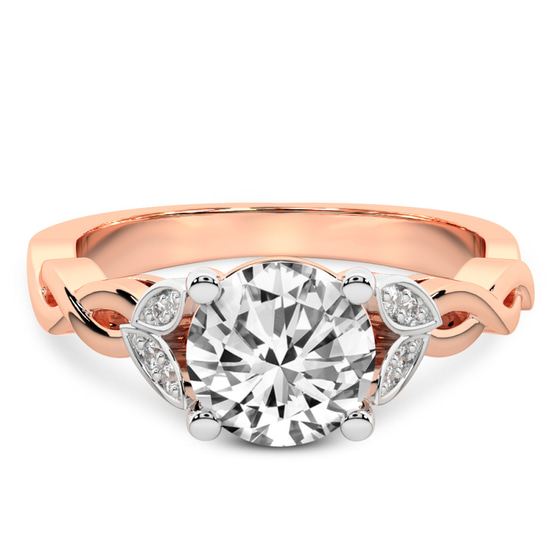 Letitia Side Stone Lab Diamond Ring