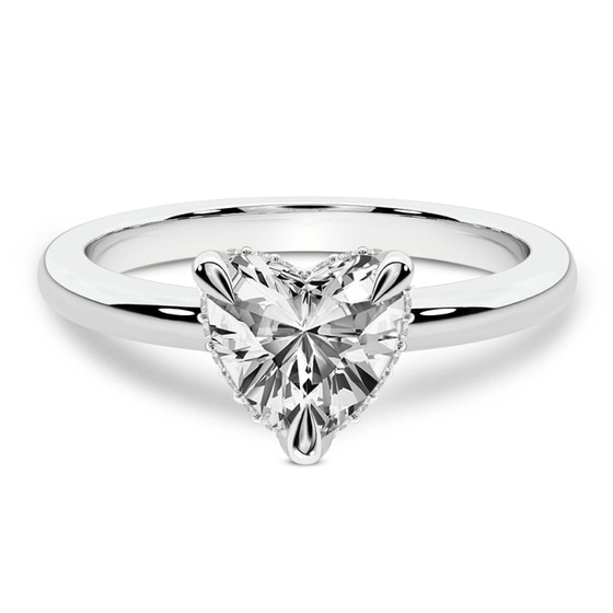 Mildred Hidden Halo Solitaire Lab Diamond Ring