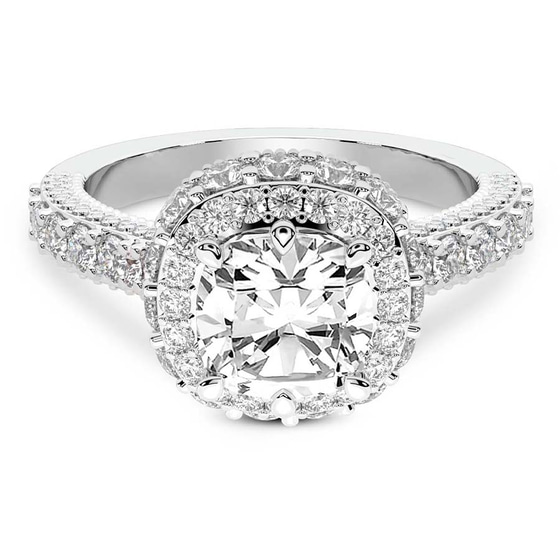 Luxoré Vintage Allure Lab Diamond Ring front view