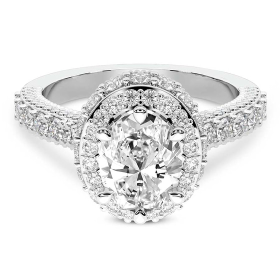 Luxoré Vintage Allure Lab Diamond Ring front view