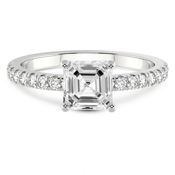 Nomi Classic Eternity Lab Diamond Ring front view