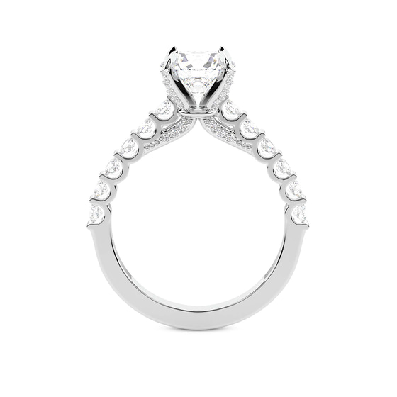 Austria Cathedral Lab Diamond Ring